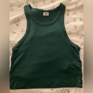Sunday Best Halter Tank Top - forest green